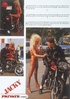 Steaming hot blonde teases a hot bike rider with her stunning body in