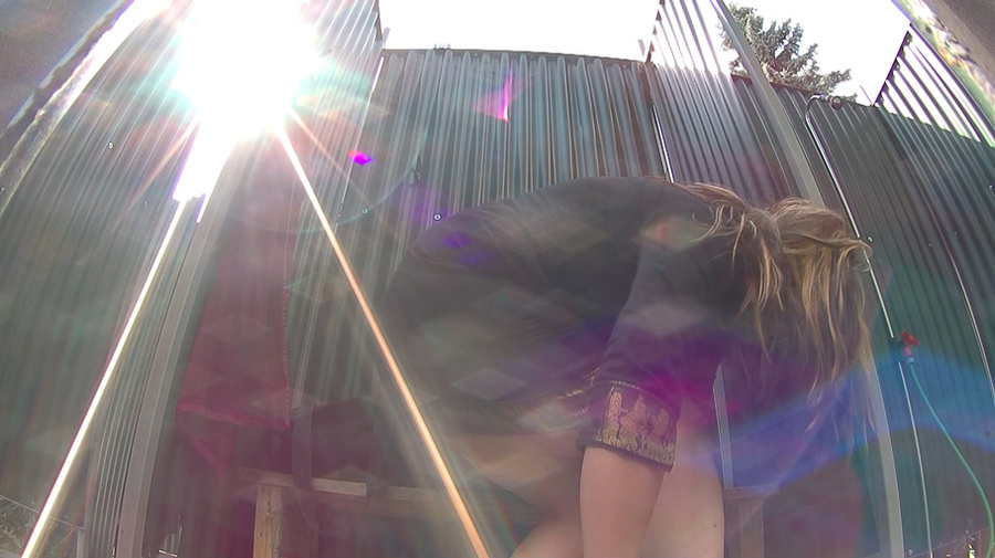 Plump bitch with tattoo and massive natural titties in changing cabin - XXXonXXX - Pic 8