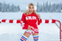 winter hockey blonde red