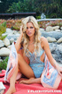 wild blonde babe green