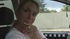 ponytailed blonde taxi-driver gets