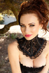 auburn haired beauty sexily