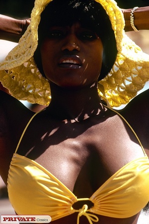 Gorgeous ebony pose her hot curves weari - XXX Dessert - Picture 10