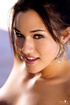 beautiful brunette exposing her