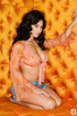 beautiful bodied brunette wearing