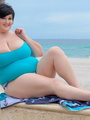 Cute BBW displays her humongous body at - Picture 1