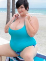 Cute BBW displays her humongous body at - Picture 2