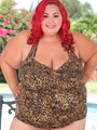 Redhead BBW pose her super humongous - Picture 1