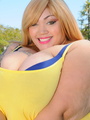 Blonde BBW pose her enormous body before - Picture 2