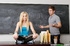 naughty blonde coed gives