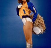 Brown-eyed brunette cheerleader with big round ass will make wet dreams