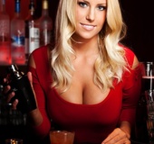 Blonde bitches don't get any hotter than this slut in long black stockings