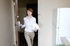 red head office chick