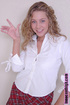 appealing blonde wearing schoolgirl