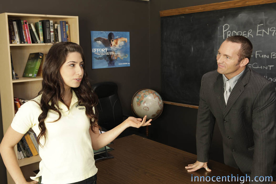 Young brunette is sucked and fucked by her professor - XXXonXXX - Pic 1