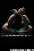 In a dimmed room lesbians sucking nipples and kissing sensually