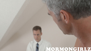 Old mormon leader fucking a sultry brunette teen hard - Picture 13