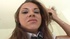 Slutty chick learns to suck two cocks in the classroom.