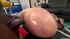 Big breasted slut gets oiled and ready for interracial fucking.