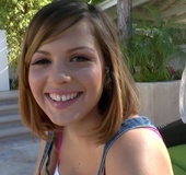 Cute brunette slut likes giving a wet blowjob and getting a facial.