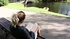 bound brunette manages free