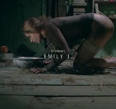 Dirty, chained brunette slut takes pleasure from being bound and treated