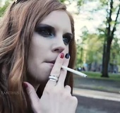 Redhead tongues a brunette she meets on the street then fucks her