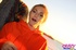 cutie orange sweatshirt flashes