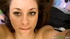 brown eyed brunette licking