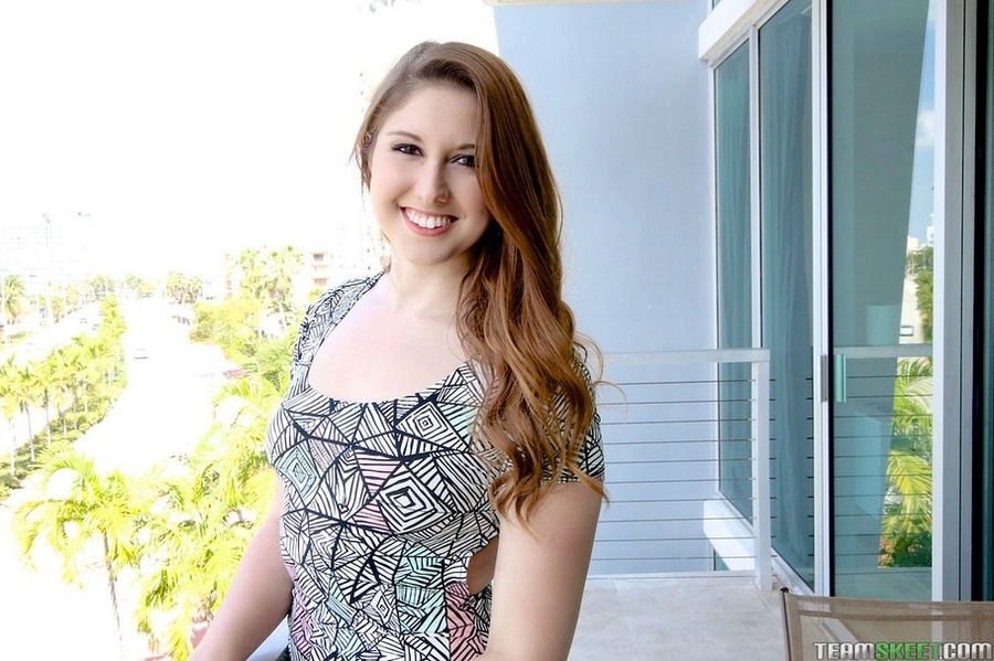 Brown eyed brunette took off her dress and  - XXX Dessert - Picture 1