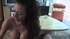 Slut plays with a blindfolded man by teasing his cock.