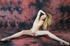 Gorgeous petite blonde with tiny tits strips off and spreads her pussy