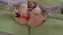 Slender blonde in stockings kneels down to give a head