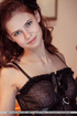 bewitching redhead wearing black