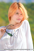 exquisite orange blonde white