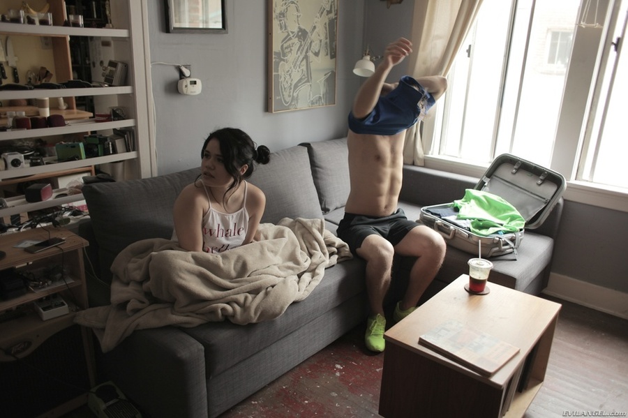 Lusty babe teases her handsome boyfriend as - XXX Dessert - Picture 1