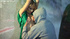 tasty blonde green robe