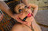 Delicious brunette roped to chair, gagged, choked with tits pinched and