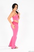 black haired babe pink