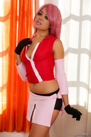 Naughty cosplayer takes her clothes off  - XXX Dessert - Picture 4