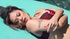 aisan brunette black stockings