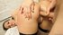 Nasty brunette blindfolded gets her undies pulled and wet ass fucked with