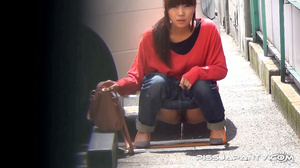 Beautiful Japanese bitches are seen peei - Picture 14