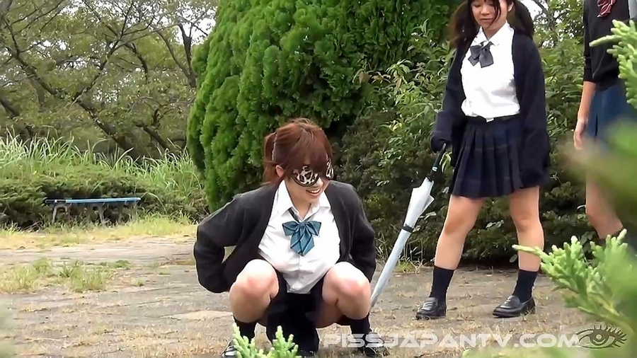 Three hot Japanese coeds are seen pissing i - XXX Dessert - Picture 14