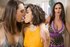Two teens and busty blondes in the lesbian threesome