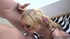 Playful smokey eyed blonde in pigtails oils her beautiful smooth body