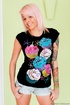 pink haired cutie black