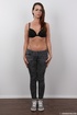 skinny brunette with side