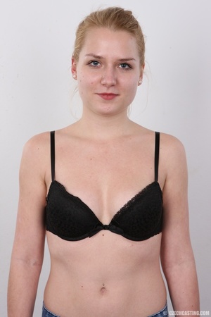 A pale and petite blonde slut debuts in a raunchy photo shoot - XXXonXXX - Pic 6