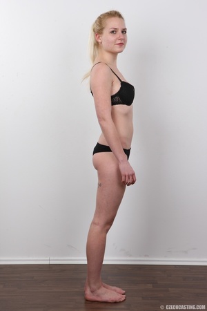 A pale and petite blonde slut debuts in a raunchy photo shoot - XXXonXXX - Pic 8